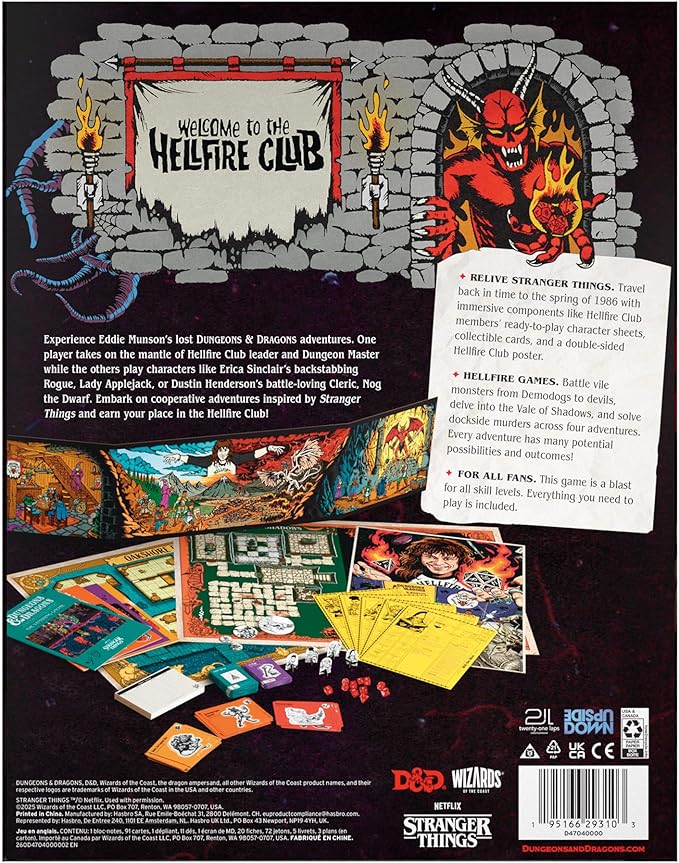 Dungeons & Dragons Stranger Things: Welcome to The Hellfire Club