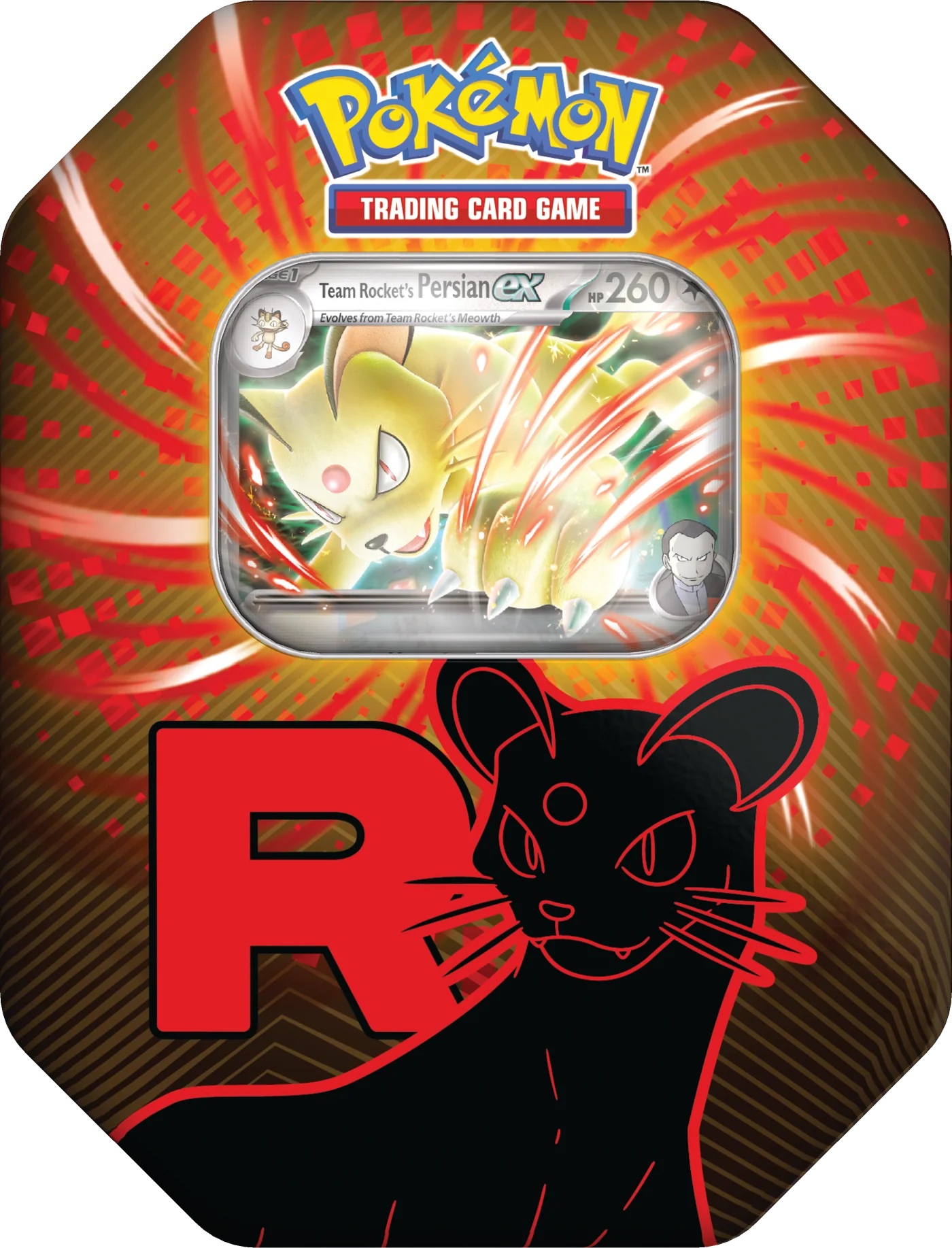 Team Rocket Tin Persian - Pokemon TCG (ESPAÑOL)