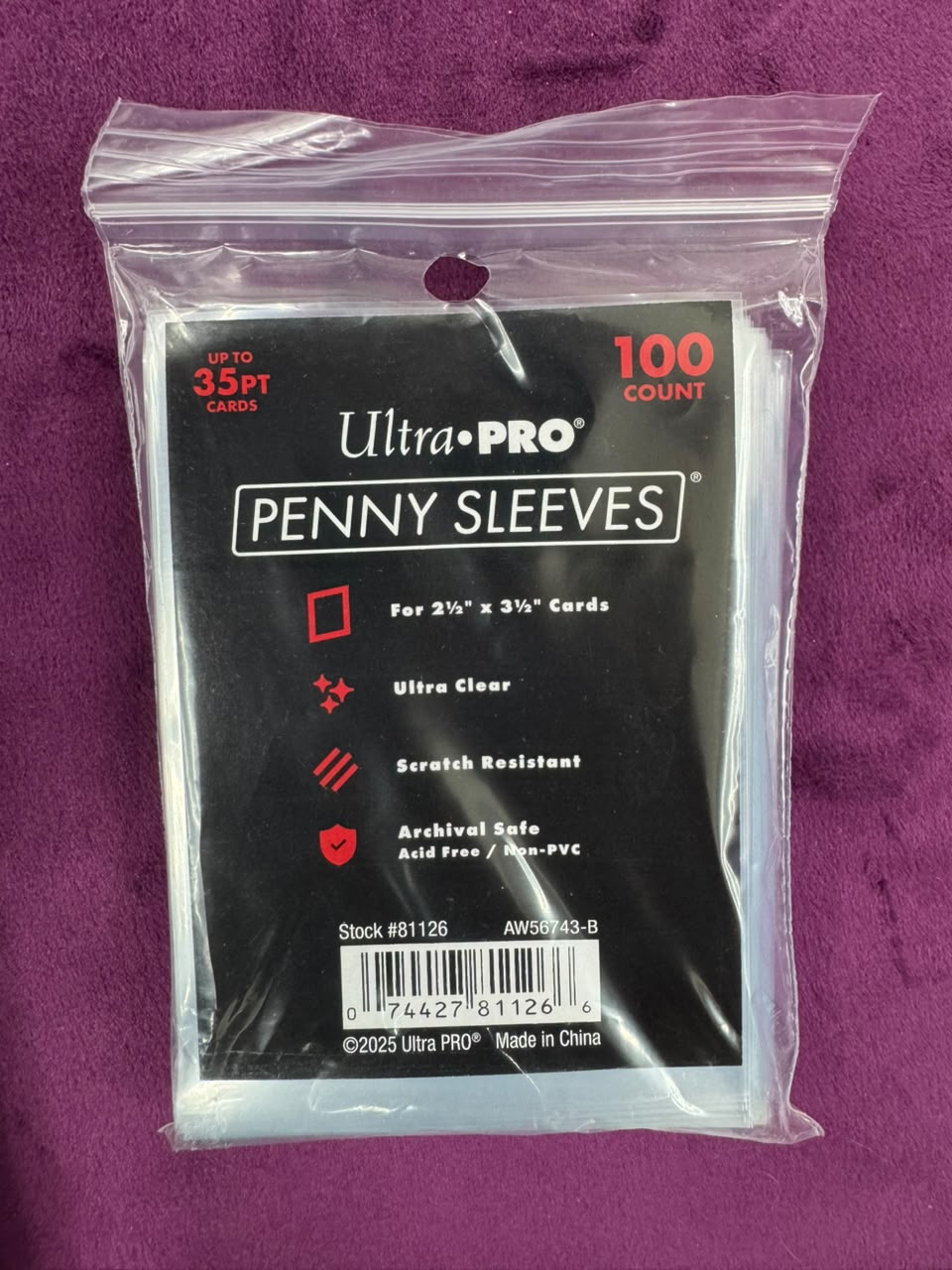 Ultra Pro Penny Sleeves (100 sleeves)