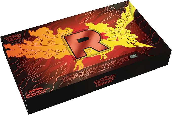 Pokémon TCG: Team Rocket’s Moltres Ex Ultra-Premium Collection (Inglés)