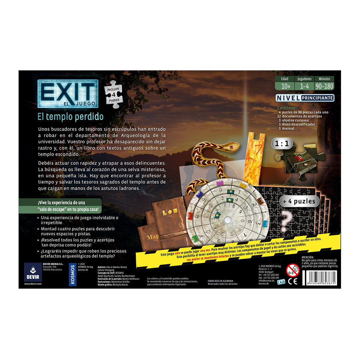 Exit Puzzle: El Templo Perdido (Principiante)