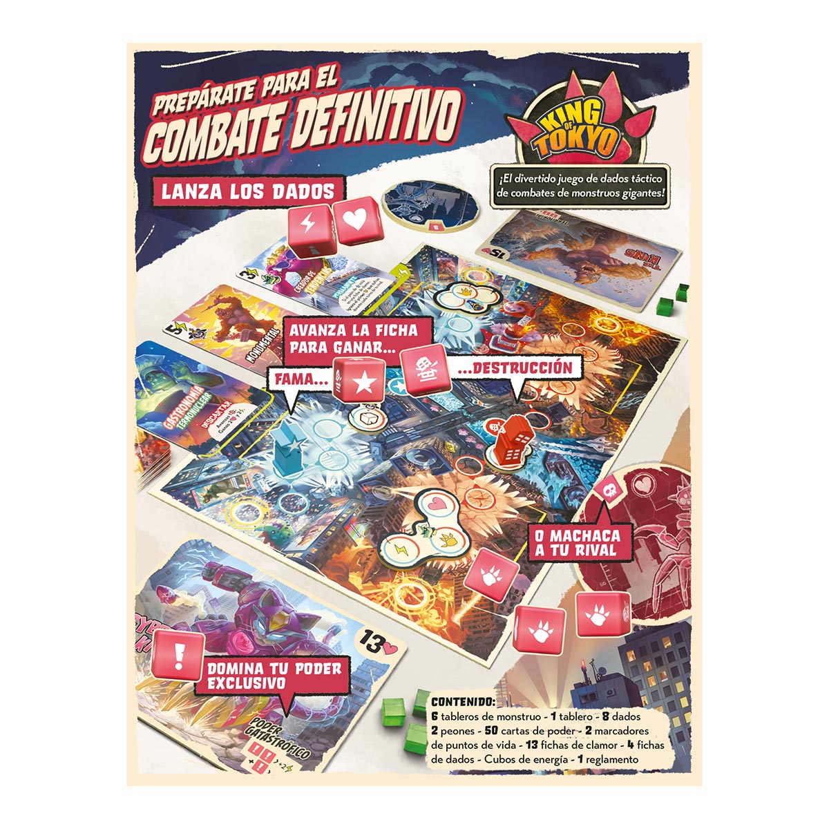 King of Tokyo Duel (con cartas promo)