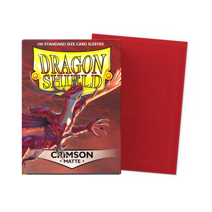 Dragon Shield- Matte Sleeves - Standard size "Crimson"