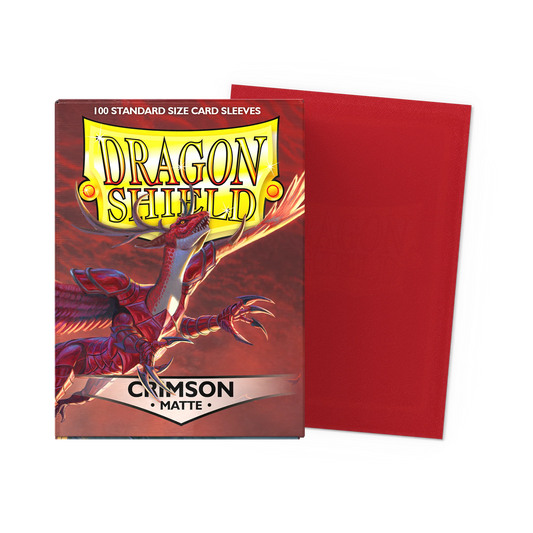 Dragon Shield- Matte Sleeves - Standard size "Crimson"