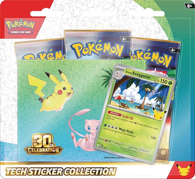 30th Aniversario - Tech Sticker Exeggutor (Inglés)